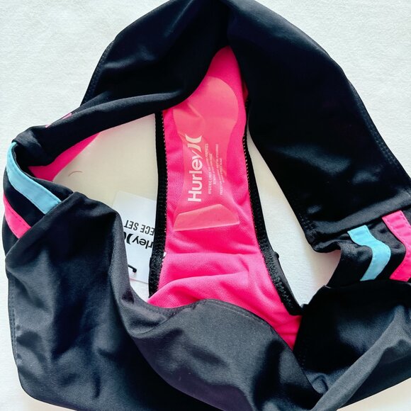 3/$15 Hurley Black bikini bottoms NWT size XL age 13-15 years - Picture 10 of 10